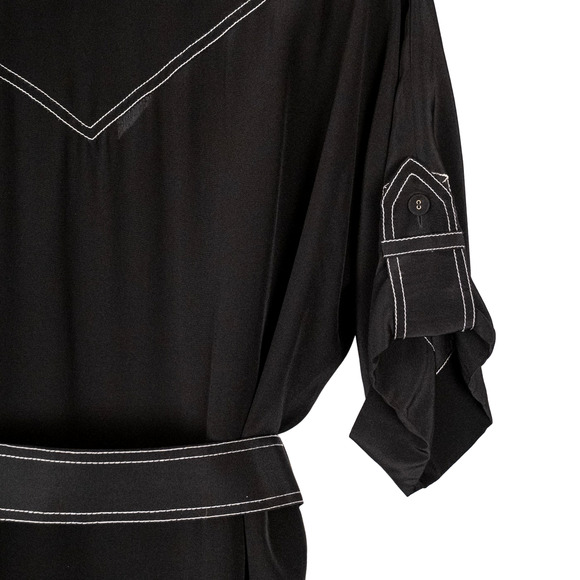 Zimmermann 100% Silk Shirt Dress Size 3 US Size 10/12 Classic Minimalist Western - Picture 5 of 6